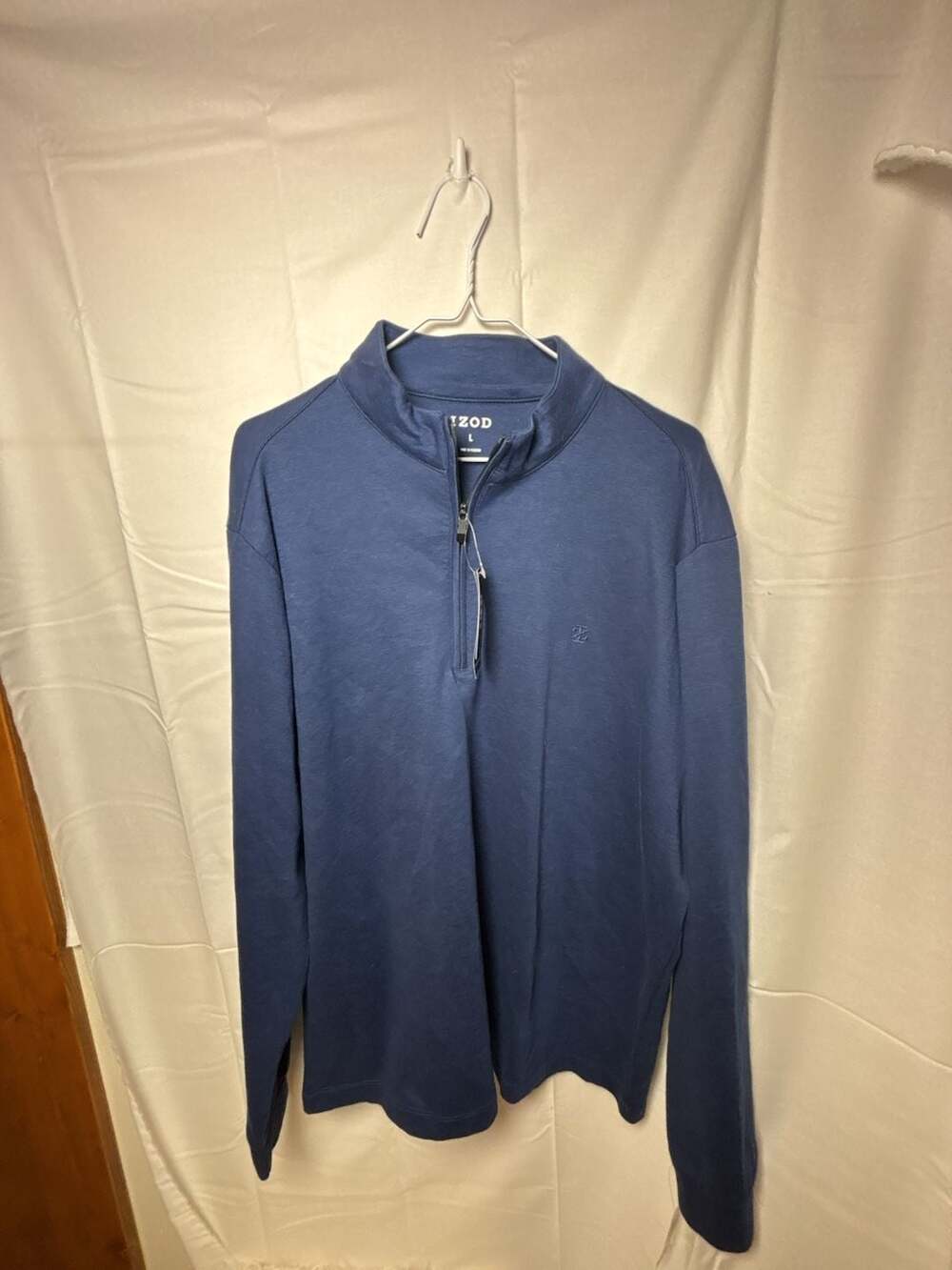 IZOD Luxury Sport 1/4 Zip Pullover Sweatshirt Medieval Blue